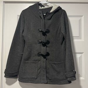 Women's Charcoal Toggle Utility Jacket